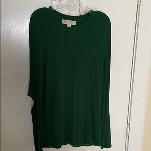 Michael Kors Green long sleeve Top